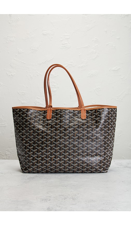 Fwrd Renew Goyard Saint Louis Pm Tote Bag In Black