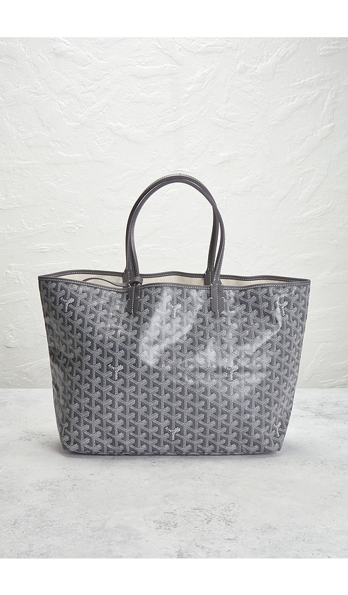 Fwrd Renew Goyard Saint Louis Pm Tote Bag In Gray