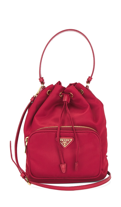 FWRD Renew Prada Tessuto Bucket Bag