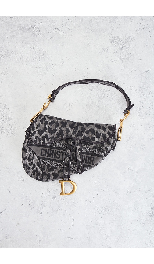 Fwrd Renew Dior Saddle Bag In Black