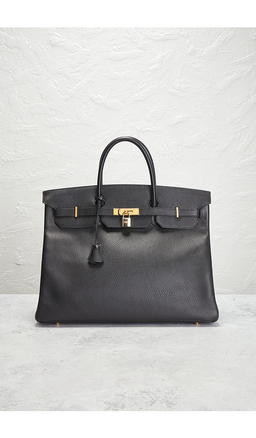 Fwrd Renew Hermes 1996 Ardennes Birkin 40 Retourne Handbag In Black