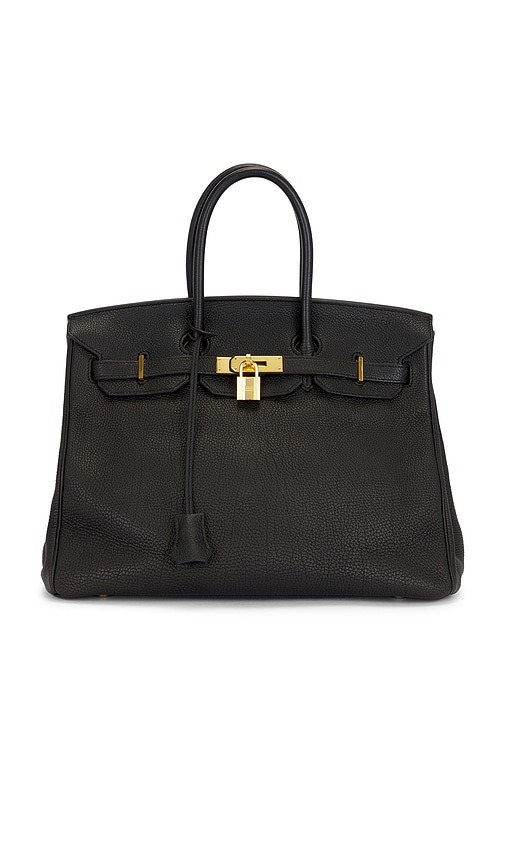Fwrd Renew Hermes Togo Birkin 35 Handbag In Black