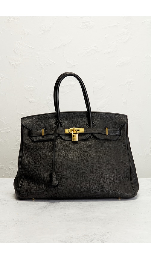 Fwrd Renew Hermes Togo Birkin 35 Handbag In Black