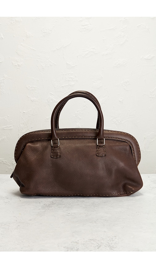 Fwrd Renew Fendi Selleria Bowler Bag In Brown