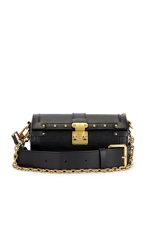 Fwrd Renew Louis Vuitton Epi Papillon Trunk Shoulder Bag In Black