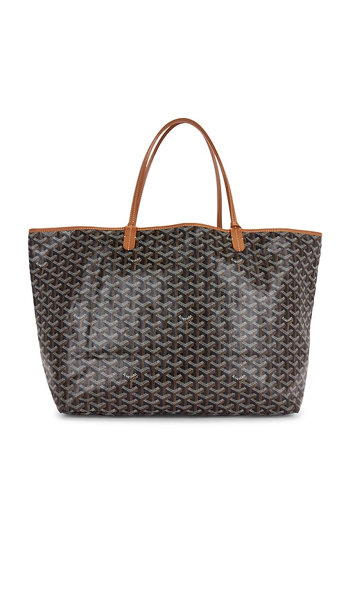 Fwrd Renew Goyard Saint Louis Pm Tote Bag In Black