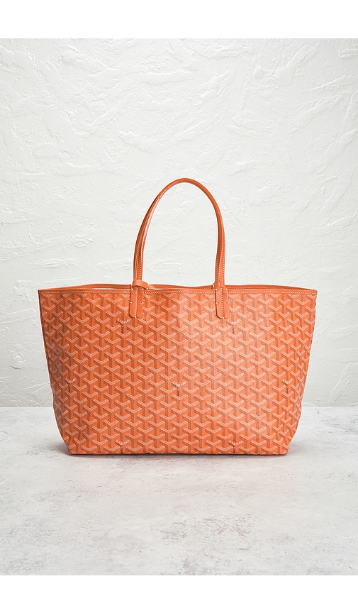 Fwrd Renew Goyard Saint Louis Pm Tote Bag In Orange