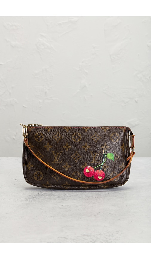 Fwrd Renew Louis Vuitton Monogram Cerises Pochette Accessoires Shoulder Bag In Brown