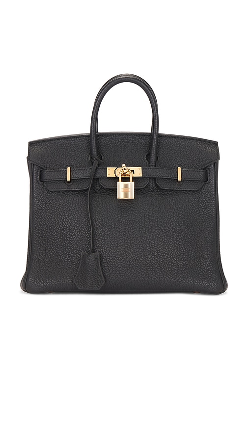 Fwrd Renew Hermes Togo Birkin 25 Handbag In Black