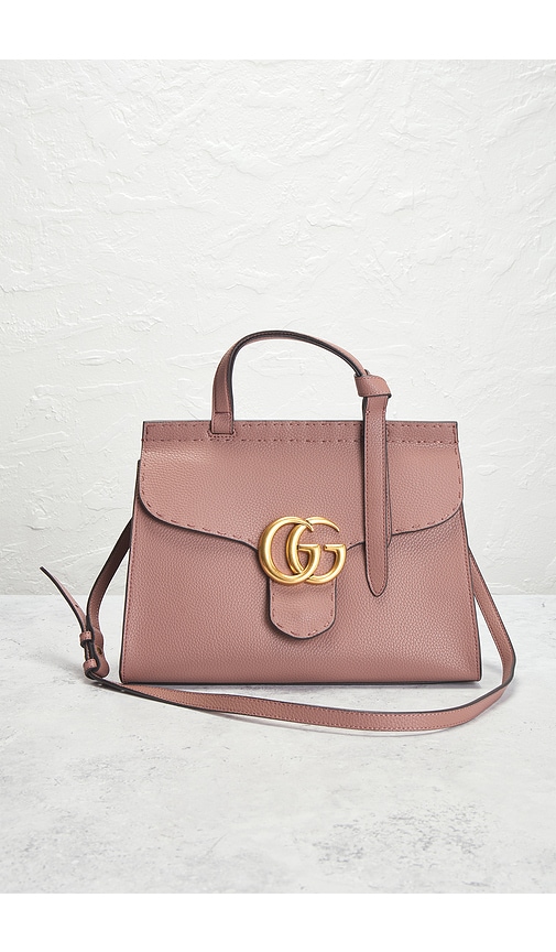 Fwrd Renew Gucci Gg Marmont Handbag In Pink