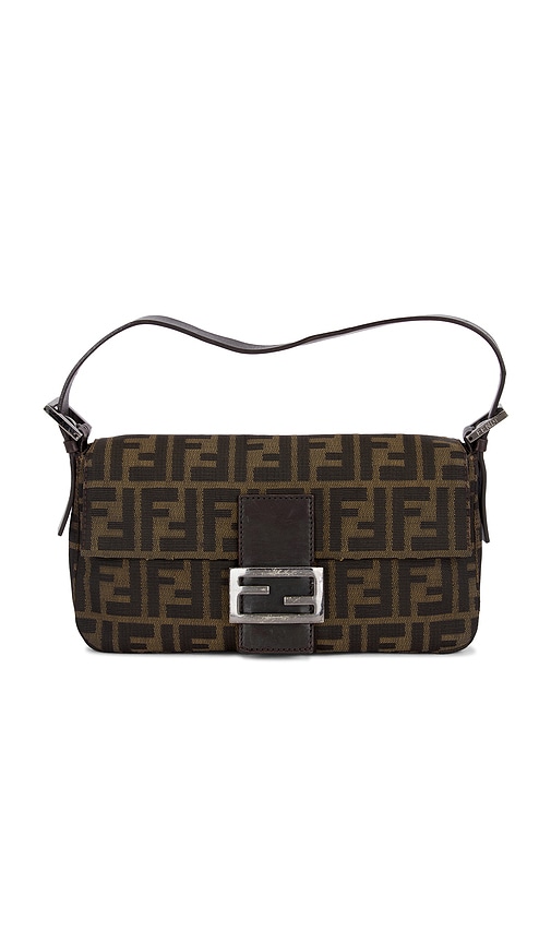 fendi Fendi Zucca Baguette Shoulder Bag