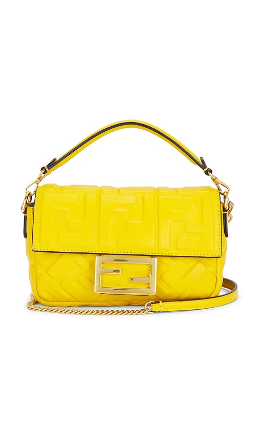 FWRD Renew Fendi Zucca Mini Baguette Shoulder Bag