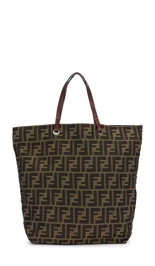 Fwrd Renew Fendi Zucca Tote Bag In Brown