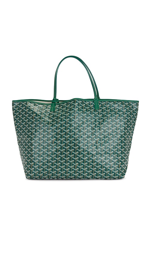Fwrd Renew Goyard Saint Louis Gm Tote Bag In Green