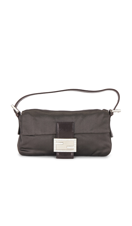 Revolve Fendi Satin Baguette Shoulder Bag