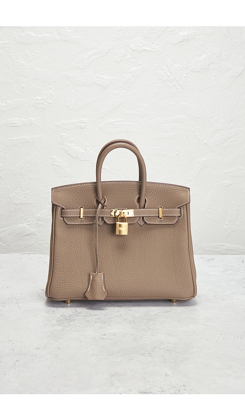 Fwrd Renew Hermes Togo Birkin 25 Handbag In Brown