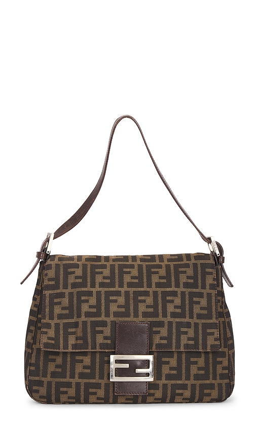 FWRD Renew Fendi Zucca Mama Forever Baguette Shoulder Bag