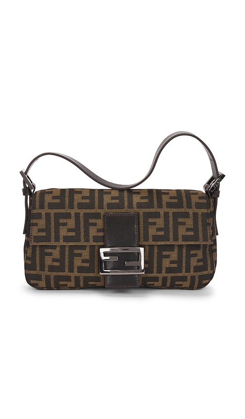 fendi Fendi Zucca Baguette Shoulder Bag