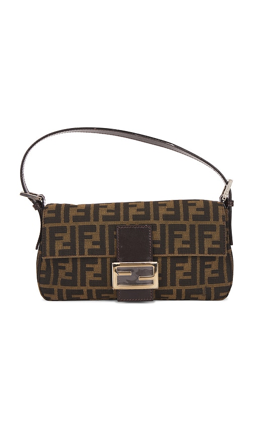 fendi Fendi Zucca Baguette Shoulder Bag