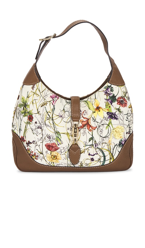 FWRD Renew Gucci Jackie Flora Hobo Bag