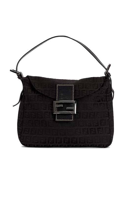 FWRD Renew Fendi Zucchino Mama Baguette Shoulder Bag