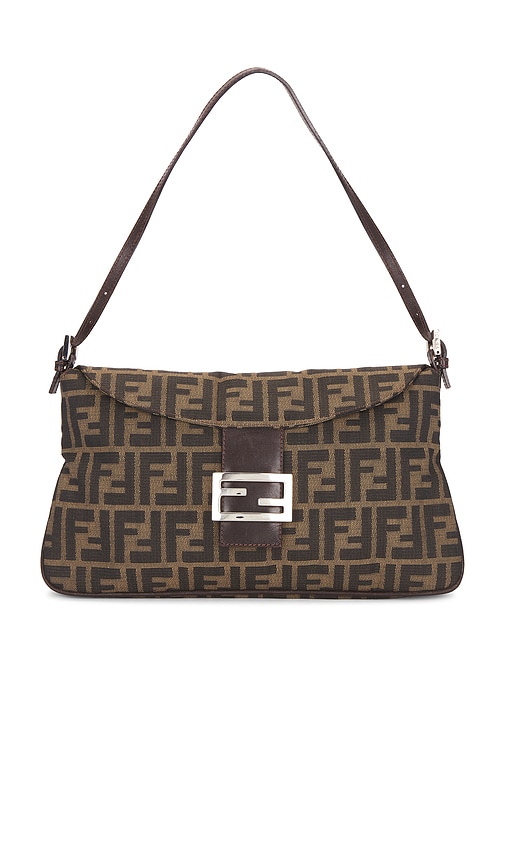 fendi Fendi Zucca Baguette Shoulder Bag