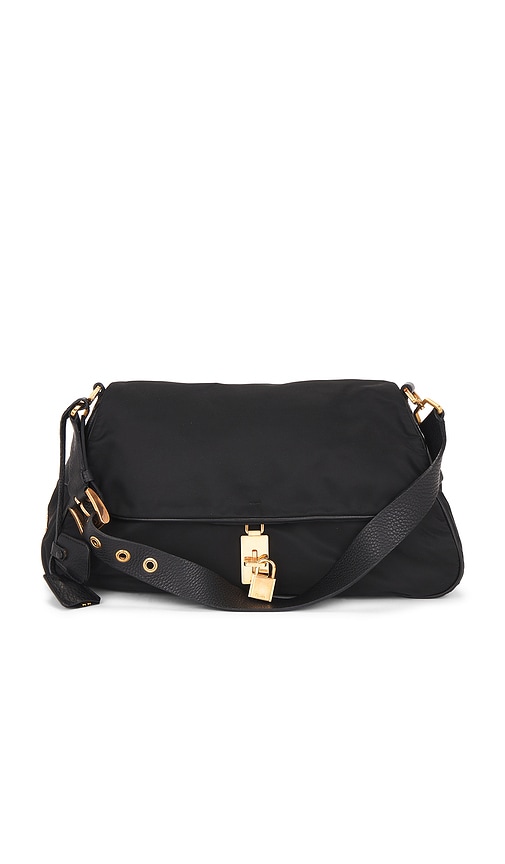 FWRD Renew Prada Tessuto Flap Shoulder Bag