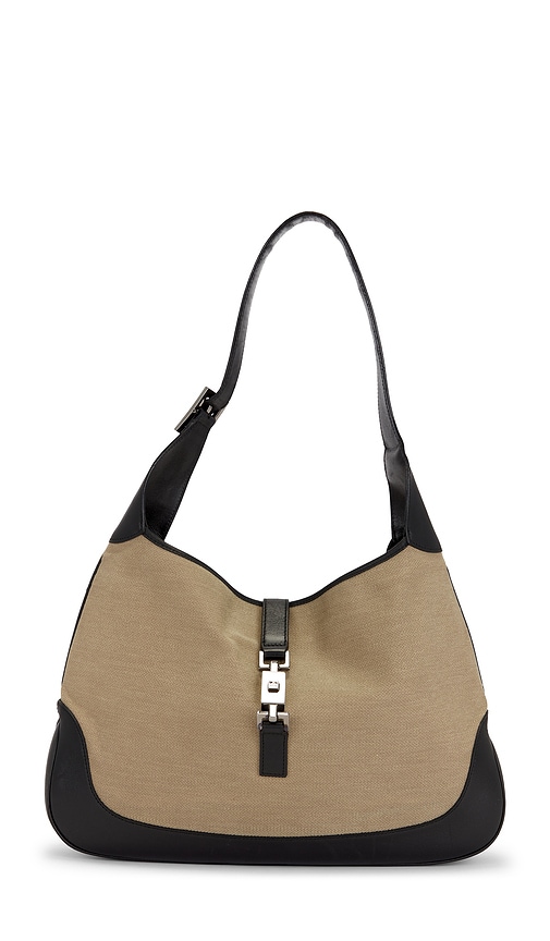 FWRD Renew Gucci Jackie Hobo Bag in Beige