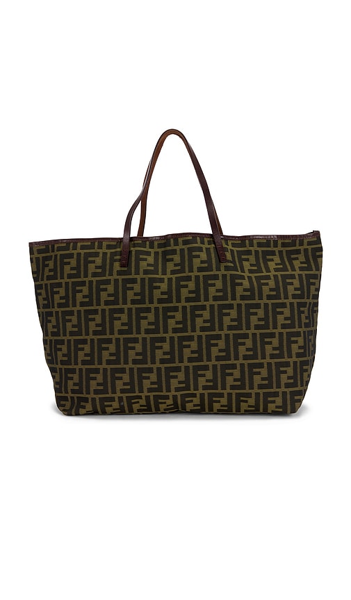fendi Fendi Zucca Roll Tote Bag