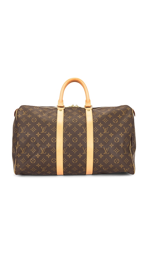Fwrd Renew Louis Vuitton Monogram Keepall 45 Handbag In Brown