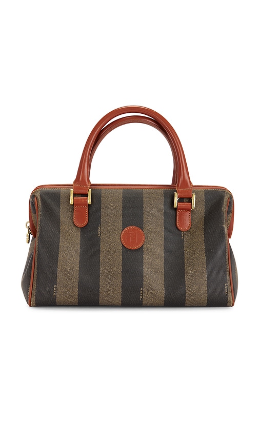 FWRD Renew Fendi Pequin Handbag