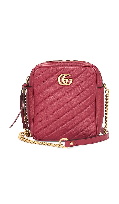 FWRD Renew Gucci Tall GG Marmont Crossbody Bag