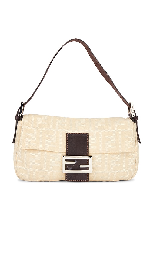 fendi Fendi Zucca Baguette Shoulder Bag