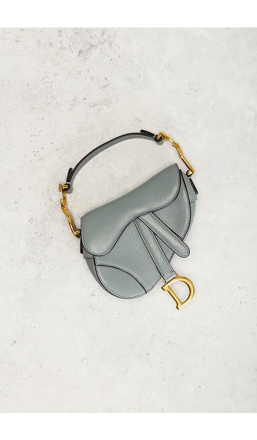 Fwrd Renew Dior Saddle Bag In Blue