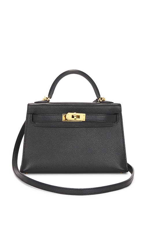 Fwrd Renew Hermes Epsom Kelly 20 Handbag In Black