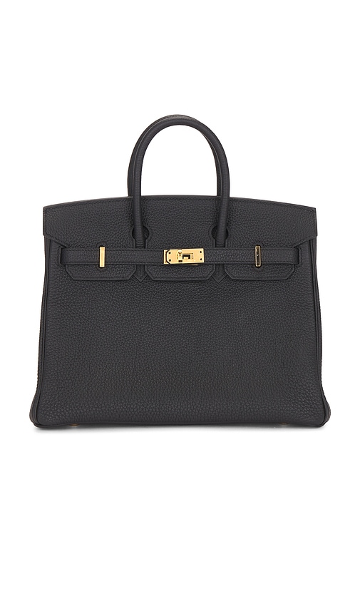 Fwrd Renew Hermes Togo Birkin 25 Handbag In Black