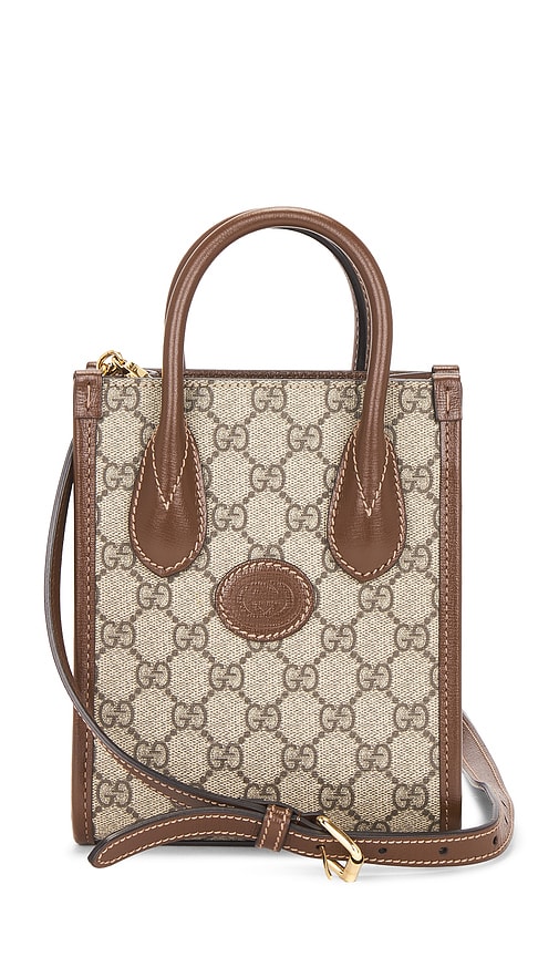 FWRD Renew Gucci Retro Interlocking G Mini Tote Bag