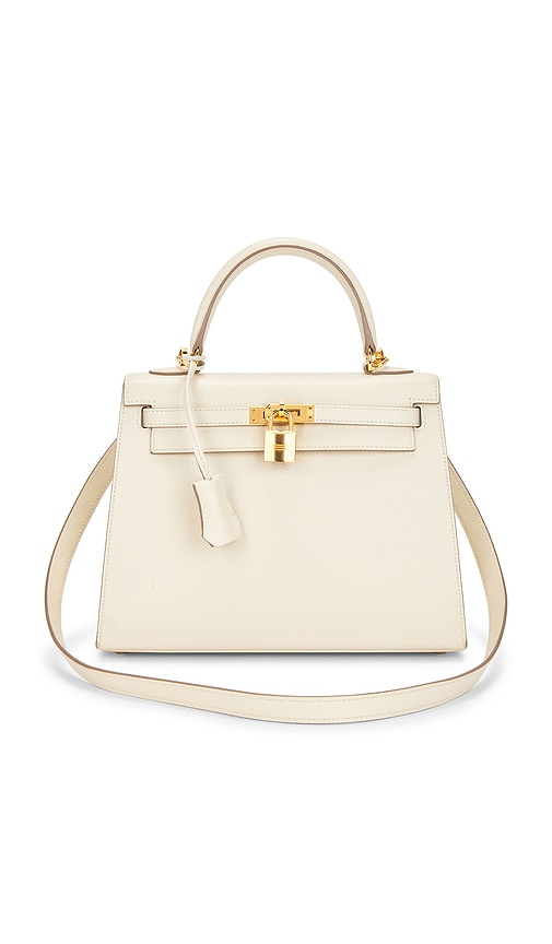 FWRD Renew Hermes Epsom Kelly 25 Handbag in Craie