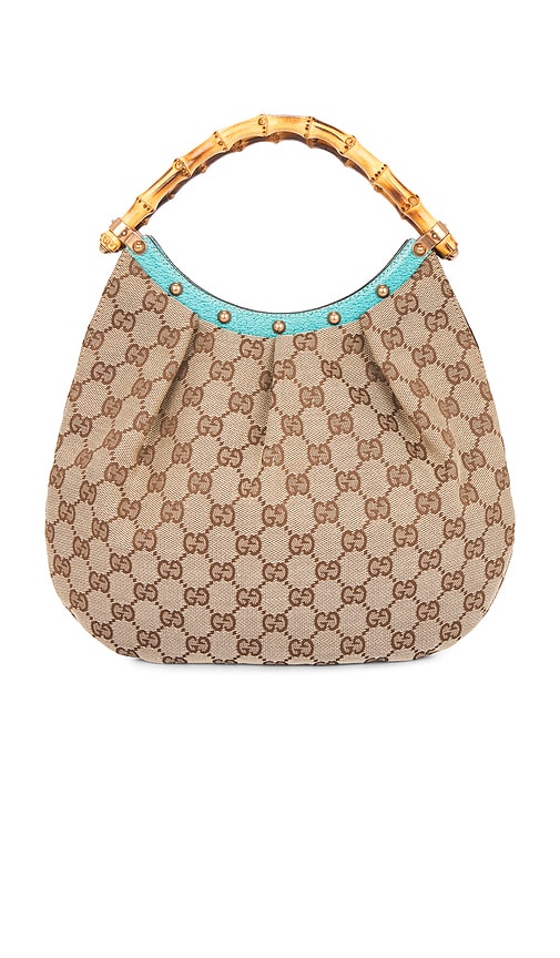 FWRD Renew Gucci Bamboo Hobo Bag in Beige