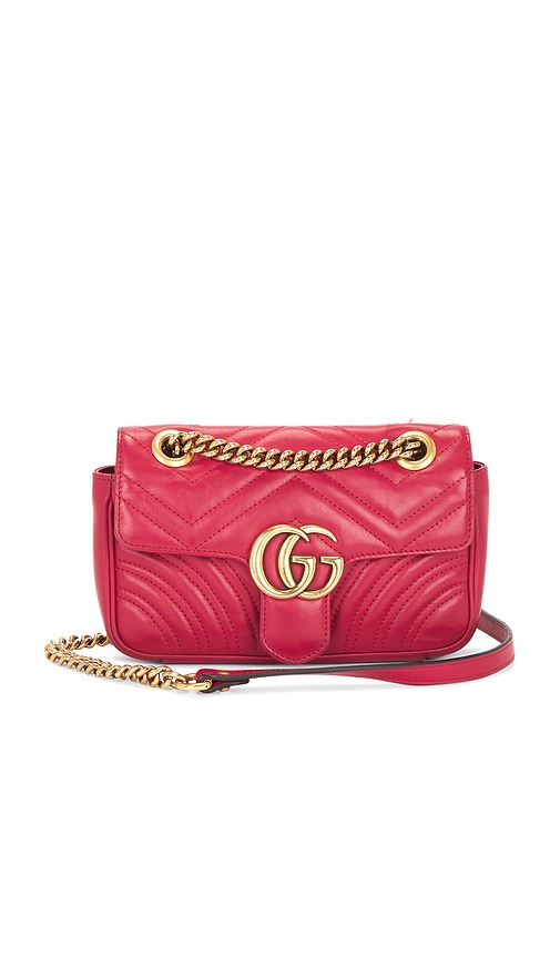 FWRD Renew Gucci Mini GG Marmont Shoulder Bag