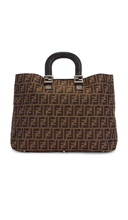 Fwrd Renew Fendi Zucca Handbag In Brown