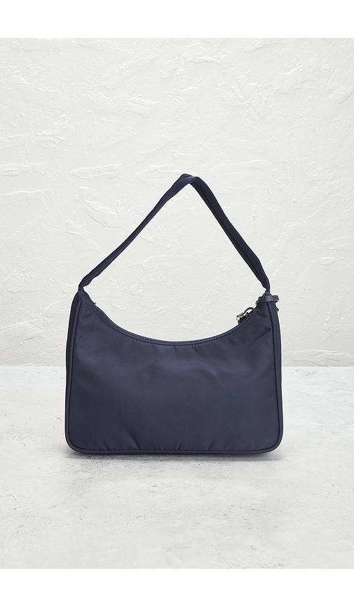  Fwrd Renew Prada Mini Re-edition 2000 Re-nylon Shoulder Bag In Navy. 