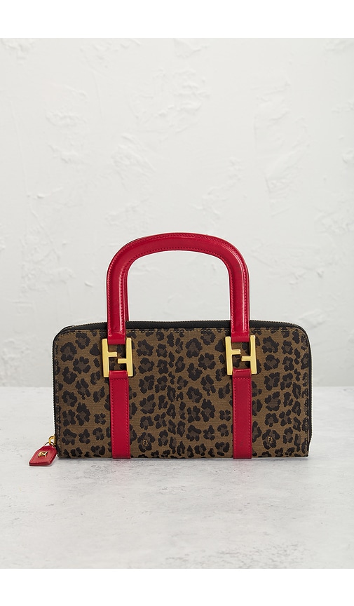 FWRD Renew Fendi Leopard Print Handbag | Thumbnail 2