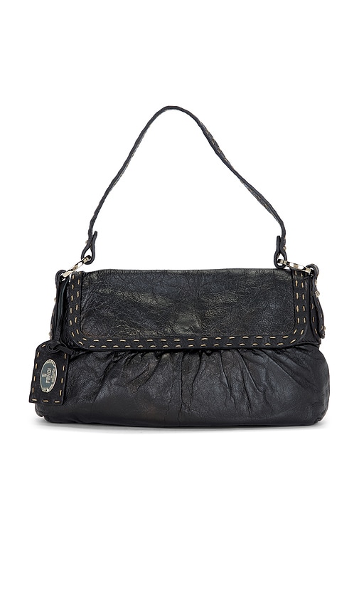 FWRD Renew Fendi Chef Shoulder Bag in Black