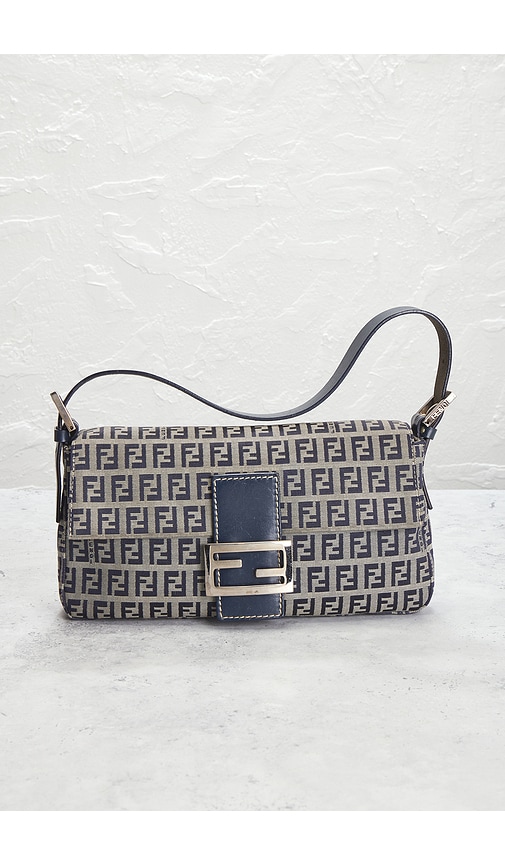 FWRD Renew Fendi Zucchino Baguette Shoulder Bag | Thumbnail 12