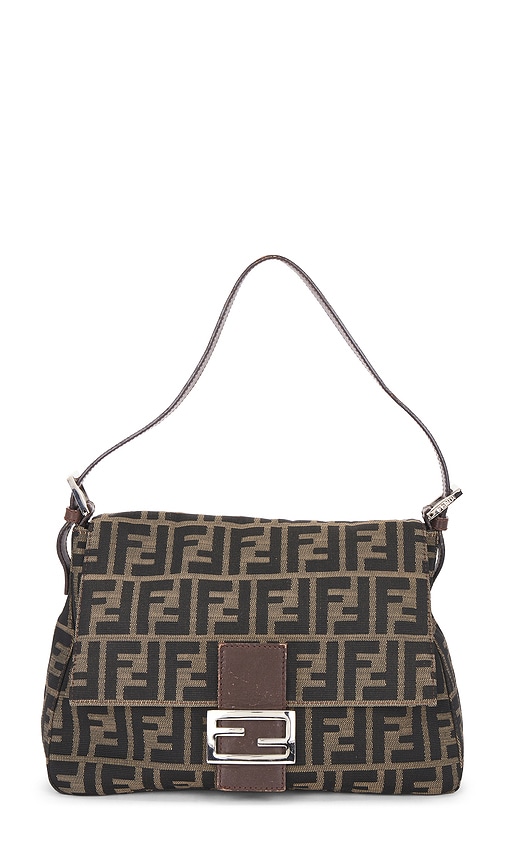 FWRD Renew Fendi Zucca Mama Forever Baguette Shoulder Bag