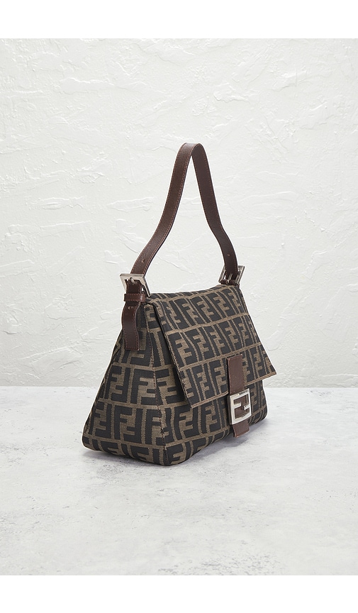 FWRD Renew Fendi Zucca Mama Forever Baguette Shoulder Bag | Thumbnail 4 FWRD Renew Fendi Zucca Mama Forever Baguette Shoulder Bag | Thumbnail 4