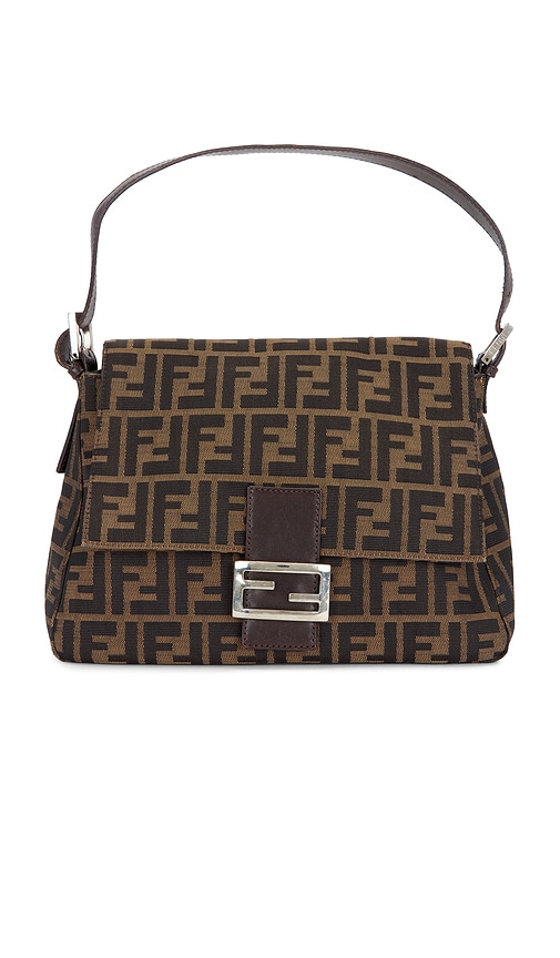 Fendi Zucca Mama Forever Baguette Shoulder Bag