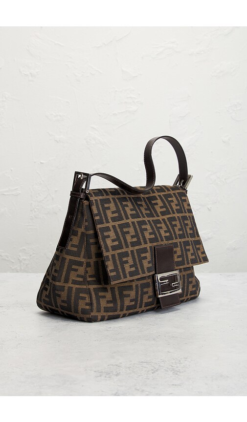 FWRD Renew Fendi Zucca Mama Forever Baguette Shoulder Bag | Thumbnail 4 FWRD Renew Fendi Zucca Mama Forever Baguette Shoulder Bag | Thumbnail 4