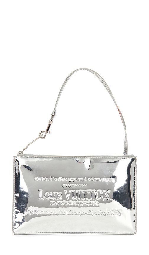 Fwrd Renew Louis Vuitton Limited Edition Monogram Miroir Pochette Platt Shoulder Bag In Silver